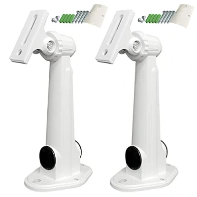 Image of Wall Mount Camera Bracket Stand TAIZER 2pieces Adjustable Universal Ceiling Mounts Aluminum 360 CCTV Surveillance Home System Support