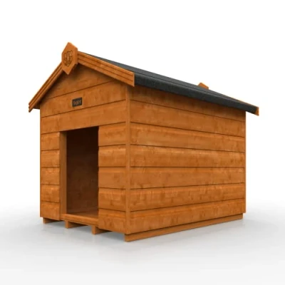 Image of Tiger Sheds Shiplap Dog Kennel Pet House, Shelter Burnt Orange 4 x 3 ft Garden Storage