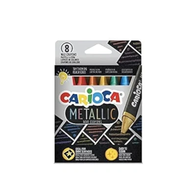 Image of Carioca METALLIC WAX PASTELS 8pcs 43163
