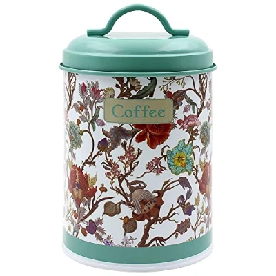 Image of The Leonardo Collection Anthina Design Coffee Metal Canister Tin
