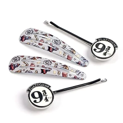 Image of Official Harry Potter Platform 9 3/4 Hair Clip Set by The Carat Shop