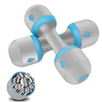 Image of VAZILLIO Dumbbells Set of 2 5 in 1 Weights Dumbbell 10 kg for Men and Women Fitness, with Non Slip Rubber Hand