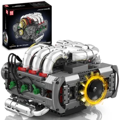 Image of Mould King 10181 Technik Engine Building Blocks Toy Model, 2375 Pieces Clamping Construction Kit, Engineering Toys for Kids/Adults Collections