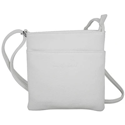 Image of JENNIFER JONES Small Women&#039;s Shoulder Bag Bridal Evening Bag, White, Handbag