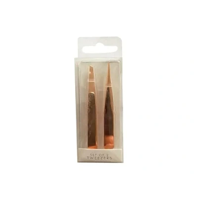 Image of Gem PER3066 Forever Beautiful Rose Gold Tweezers Set of 2