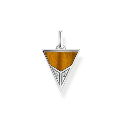 Image of Thomas Sabo Unisex Pendant Pyramid Shape 925 Sterling Silver, Blackened PE952 507 7