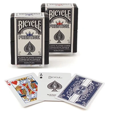 Image of Bicycle Prestige Plastic Playing Cards (Pack of 2)
