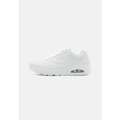 Image of Skechers Wide Fit UNO Trainers white, Men&#039;s, Size: 9.5, White Synthetics