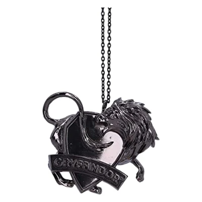 Image of Nemesis Now Harry Potter Gryffindor Crest (Silver) Hanging Ornament 6cm, Resin, Officially Licensed Merchandise, Requires Sturdy Place, Cast in the Finest Hand Painted
