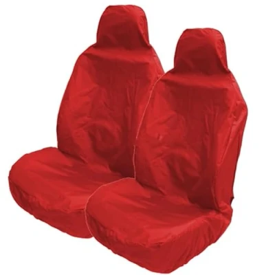 Image of Carseatcover UK® Heavy Duty Waterproof Car Seat Covers in RED 2 x Fronts