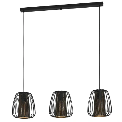 Image of EGLO Curasao hanging light, linear 3 bulb
