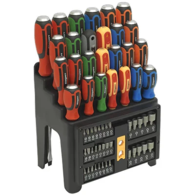 Image of Siegen Hammer Thru Screwdriver, Bit &amp; Nut Driver Set 61pc