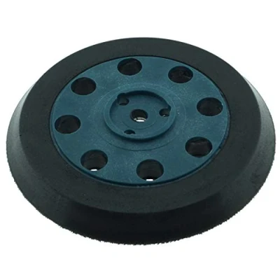 Image of 1 x SabreCut OSSCSPB125M 125mm 8 Hole Medium Density Random Orbital Sander Hook &amp; Loop Backing Pad Compatible with Bosch PEX12 PEX125 PEX400 (Old Model ONLY) SKIL 7435H1