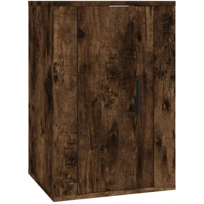 Image of vidaXL Wall Mounted TV Cabinet Smoked Oak 40x34.5x60 cm