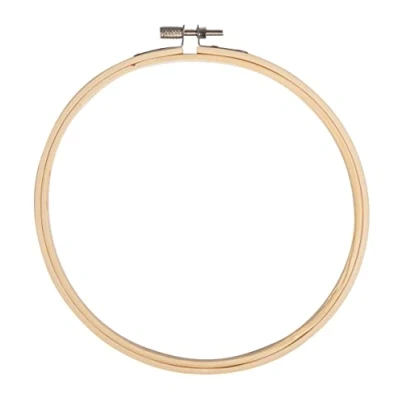 Image of Rayher Bamboo Embroidery Hoop for Hand and Needle Punching, diameter 23cm, 62564000