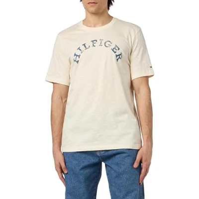 Image of Tommy Hilfiger Arched TEE Print Tshirt, Men&#039;s, Size: XXL, Calico
