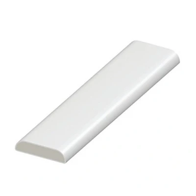 Image of 25mm uPVC Architrave Plastic Finishing Trim D Mould 1.25m Length