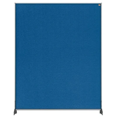 Image of Nobo Impression Pro 1.8 m High Desk Divider, Felt Surface, Blue, 800 x 1000 mm, 1915507