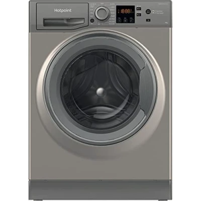 Image of Hotpoint NSWF946GGUK Freestanding 9kg 1400rpm A Rated Washing Machine in Graphite