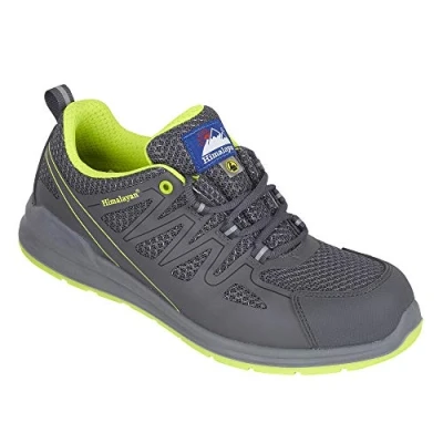 Image of Himalayan 4334 Electro ESD Mesh Safety Trainer Shoe with Metal Free Toecap and Midsole, S1P, SRC, 9 Size, Grey