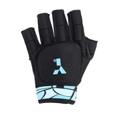 Image of Y1 Hockey, MK Shell Glove, Field Hockey Reinforced Plastic Open Palm Design, Full Hand Protection, Kids Gloves, As Used by International Players, Large