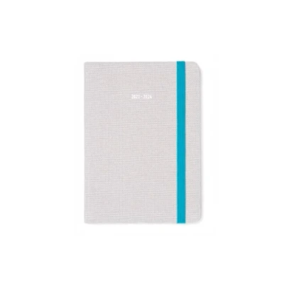 Image of Letts Raw A6 day to a page with appointments 2023/2024 academic diary grey