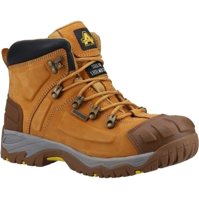 Image of Amblers Safety FS33 WATERPROOF Boots Mens Tan Leather Size UK 14