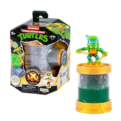 Image of Treasure X Teenage Mutant Ninja Turtles Sewer Rescue Pack 10 Levels of Adventure 7 TMNT Character Figures to From Ooze Filled Pipes Including Leonardo, Michelangelo, Donatello, Raphael