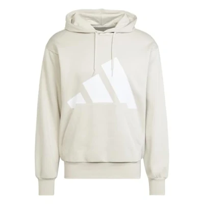 Image of adidas Men&#039;s ESSENTIALS BIG LOGO FLEECE HOODIE, wonder alumina/white, S