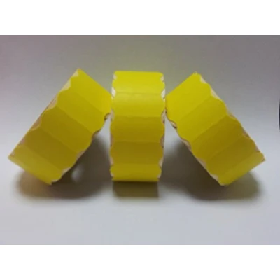 Image of CT4 26mm x 12mm Price Gun Labels Yellow Peelable 10 Rolls / 15,000