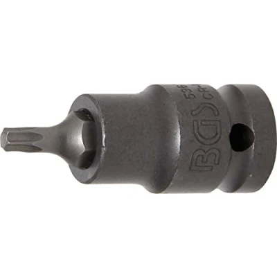 Image of BGS 5367 Impact Bit Socket length 55 mm 12.5 (1/2&quot;) Drive T Star (for Torx) T27