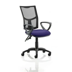Image of Eclipse II Lever Task Operator Chair Black Mesh Back With KCUP1024