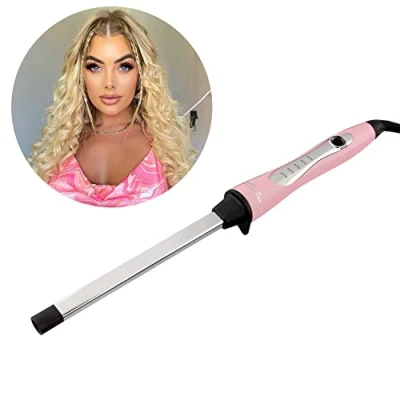 Image of Chopstick STYLER Cheeky, Professional Curling Wand, 5 Variable Temperatures, 10mm x 15 mm by 160mm Chunkier Rectangular Titanium Barrel for Long Lasting, Natural, Voluminous Mermaid Curls