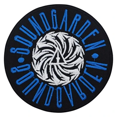 Image of Sound Garden Circle Logo Patch Iron On Sew Embroidered Badge Applique for Clothes Shirts Jeans etc