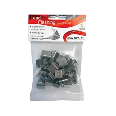 Image of Easy Trim Lead Flashing Hall Clip Pack (50)