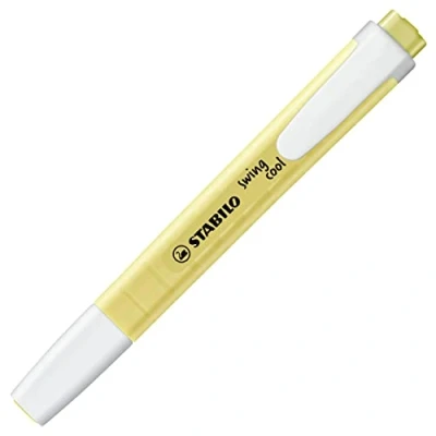 Image of STABILO Highlighter swing cool Pastel Pack of 1 Milky Yellow