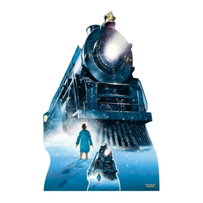 Image of Star Cutouts SC4380 Polar Express Train Cardboard Cutout with Mini