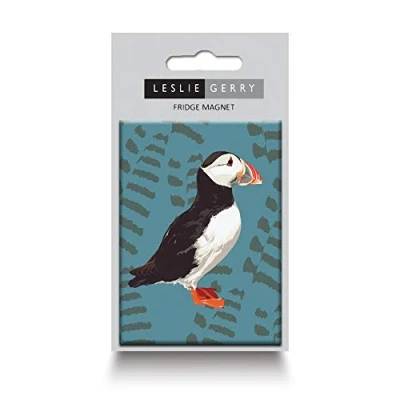Image of Puffin Fridge Magnet by Leslie Gerry