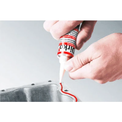 Image of elring Dirko HT Sealant 70 ml Tube, red