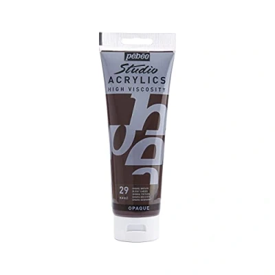 Image of Pebeo 250 ml Studio Acrylic Paint, Burnt Umber