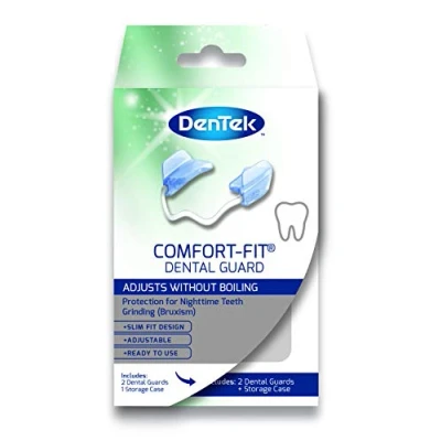 Image of DenTek Comfort Fit Dental Mouth Guards to Help Prevent Night Time Teeth Grinding and Clenching known as Bruxism (2 pack)