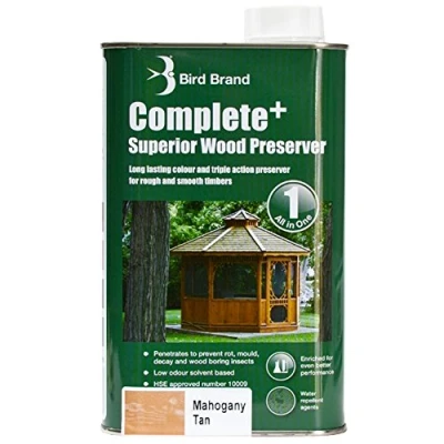 Image of Bird Brand Complete+ Superior Wood Preserver Mahogany Tan 5 Litre