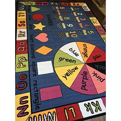 Image of Non Slip Kids Learning Rectangle Large Play Mat/Rug 200cm x 300cm Hours of Fun Home/School