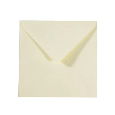 Image of Vaessen Creative Large Square Florence Envelopes for Greeting Cards, Ivory, Set of 25, Matching Cards Available
