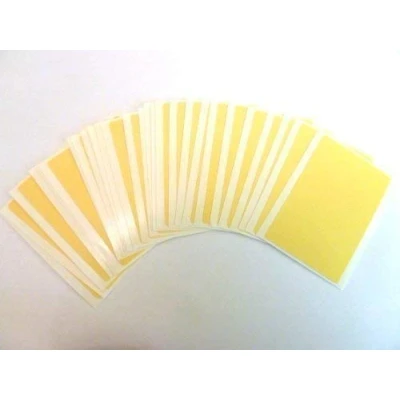 Image of 30 Labels, 75x50mm Rectangle, Cream, Colour Code Stickers, Self Adhesive Sticky Coloured Labels