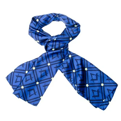 Image of THE MASONIC COLLECTION 100% Soft Silk Ladies Scarf Hand Stitched and Hemmed Border A Useful Gift Accessory for Freemason Men