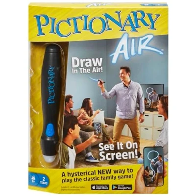 Image of Mattel Games Pictionary Air, Family Board Game for Kids and Adults, Engaging Gift Kids, Drawing 2 Teams with Multiple Players, Ages 8 Up, English Version, GJG17
