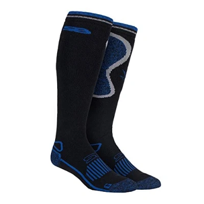 Image of Storm Bloc Mens Extra Long Knee High Thick Wool Blend Thermal Tall Boot Socks for Wellies (6 11 uk, SBGMS008BLK)
