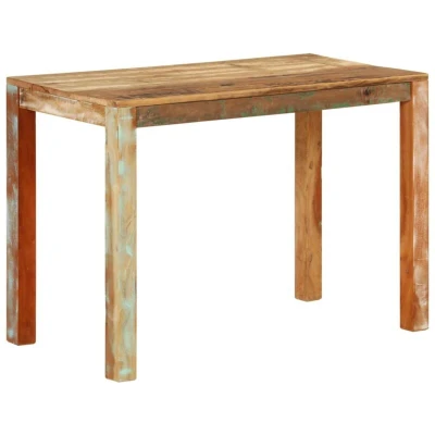 Image of vidaXL Dining Table 110x55x76 cm Solid Wood Reclaimed