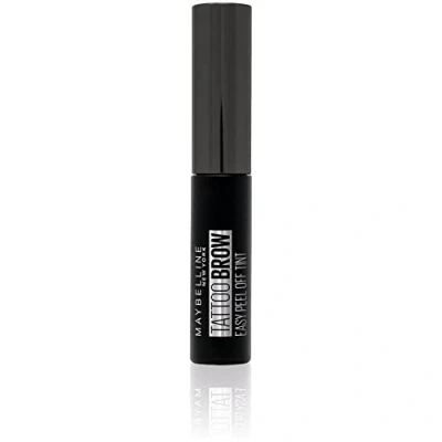 Image of Maybelline New York Tattoo Brow Peel Off Eyebrow Gel Tint, Semi Permanent Colour, Waterproof, Lasts up to 3 Days, Colour: Black Brown